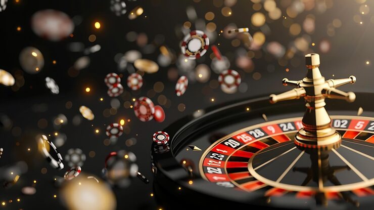 Casino Hold'em table with live dealer